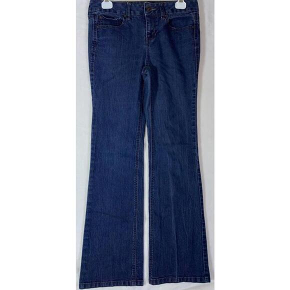 Dkny Denim - 90s DKNY Soho Jeans Denim Boot Cut Mid Rise Dark Wash Blue Sz 4 31 x 31